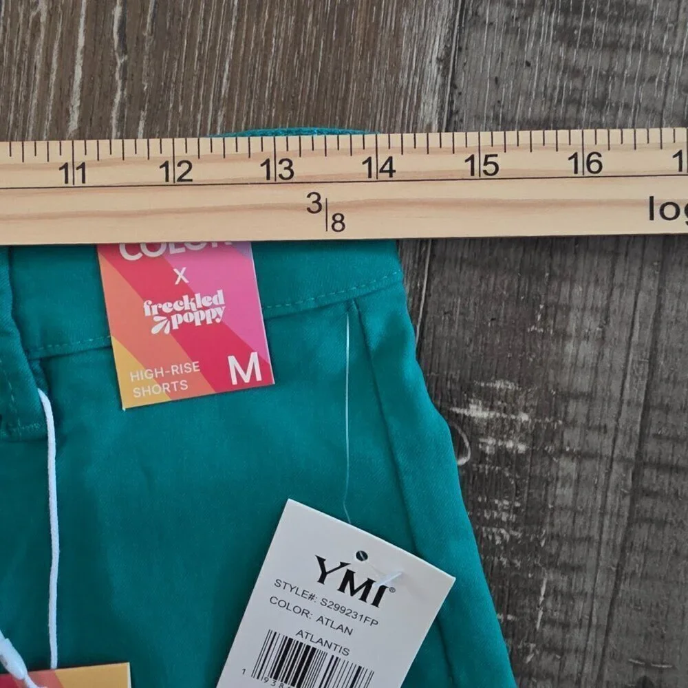 YMI Forever Color Woman's Shorts Atlantis (green) NWT Medium